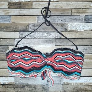 Chevron Print Skye Bikini Top